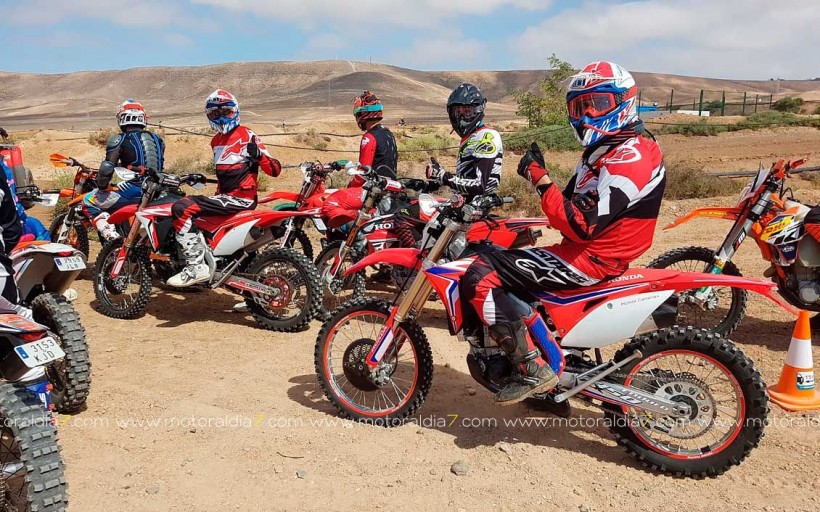 Segundo asalto del equipo Honda Canarias en el Enduro Isla de Fuerteventura.