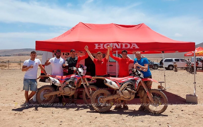 Segundo asalto del equipo Honda Canarias en el Enduro Isla de Fuerteventura.