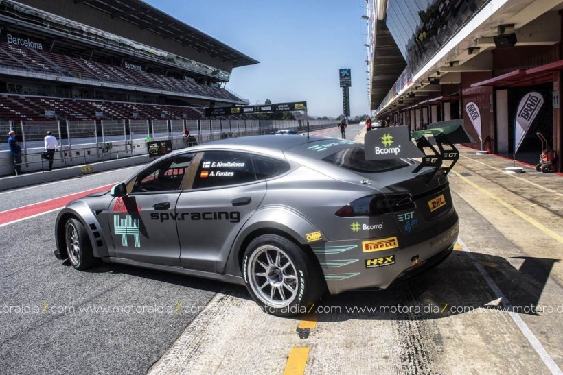 El Tesla P100D de Electric GT hace su debut mundial en Barcelona