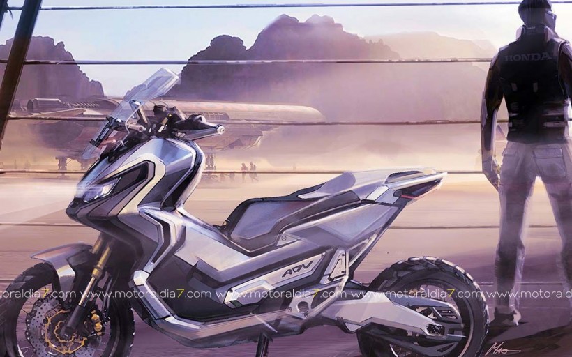 La nueva Honda X-ADV, convertida en arte