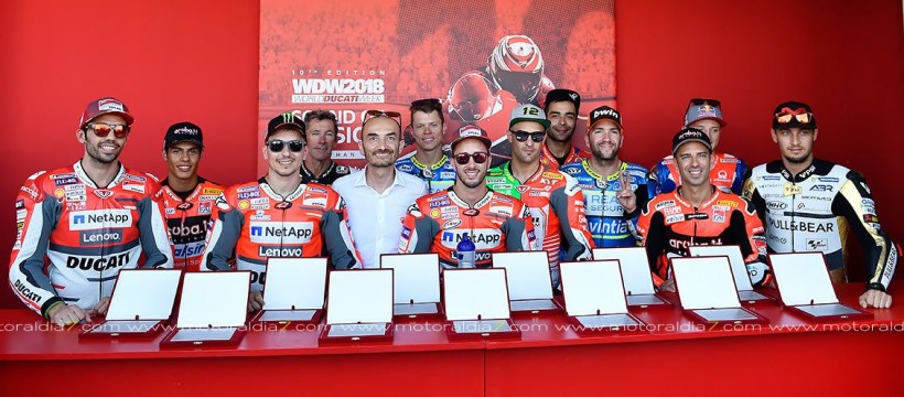 Los pilotos de Ducati emocionan el World Ducati Week 2018 con la 