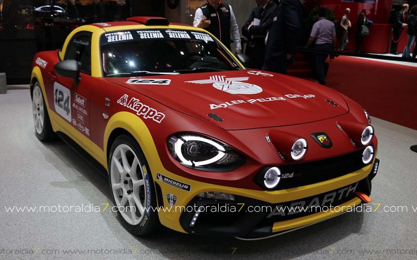 Un Abarth 124 Rally en el Cera 2017