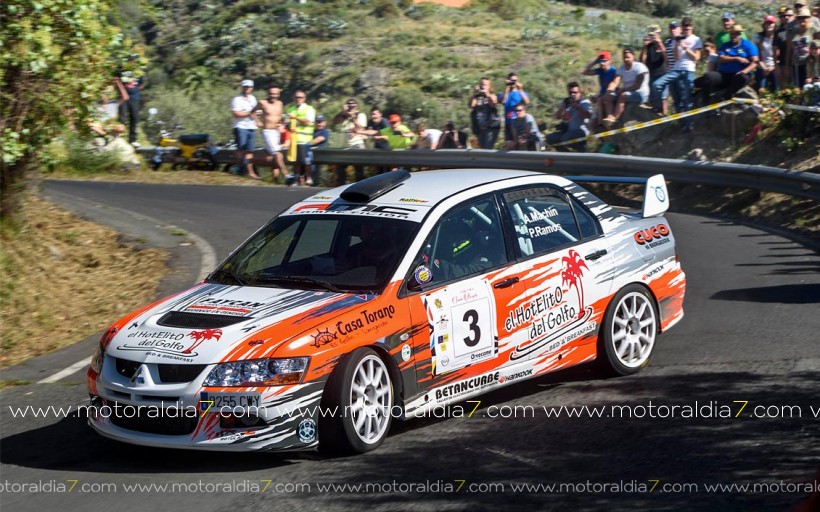 Aníbal Machín y Pity Ramos, en un rally muy duro
