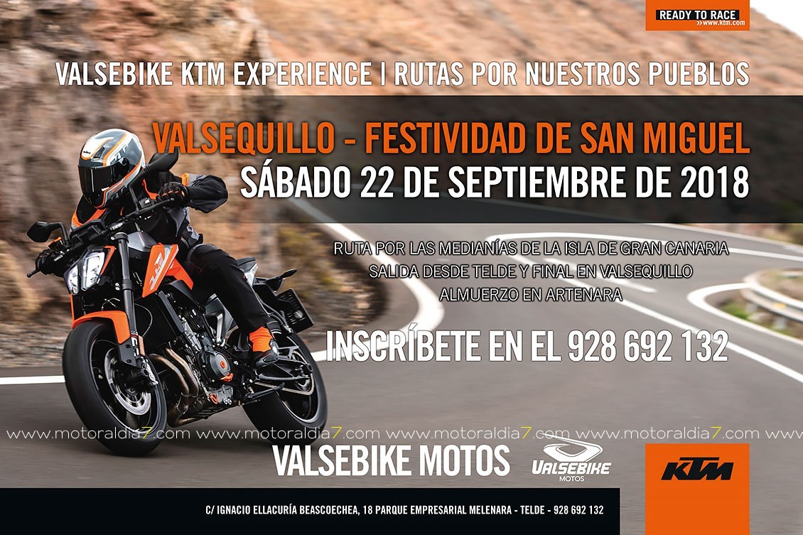 Valsebike Motos organiza una ruta por las medianías de Gran Canaria