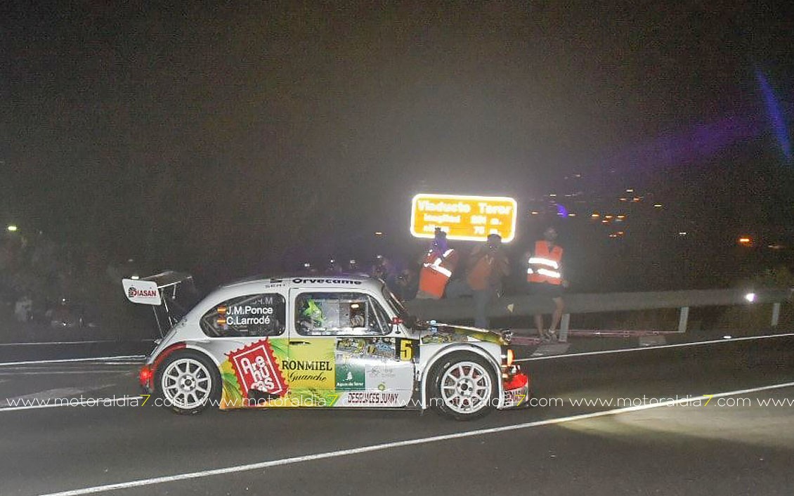 Ponce y Larrodé primeros líderes en el Rally de Teror