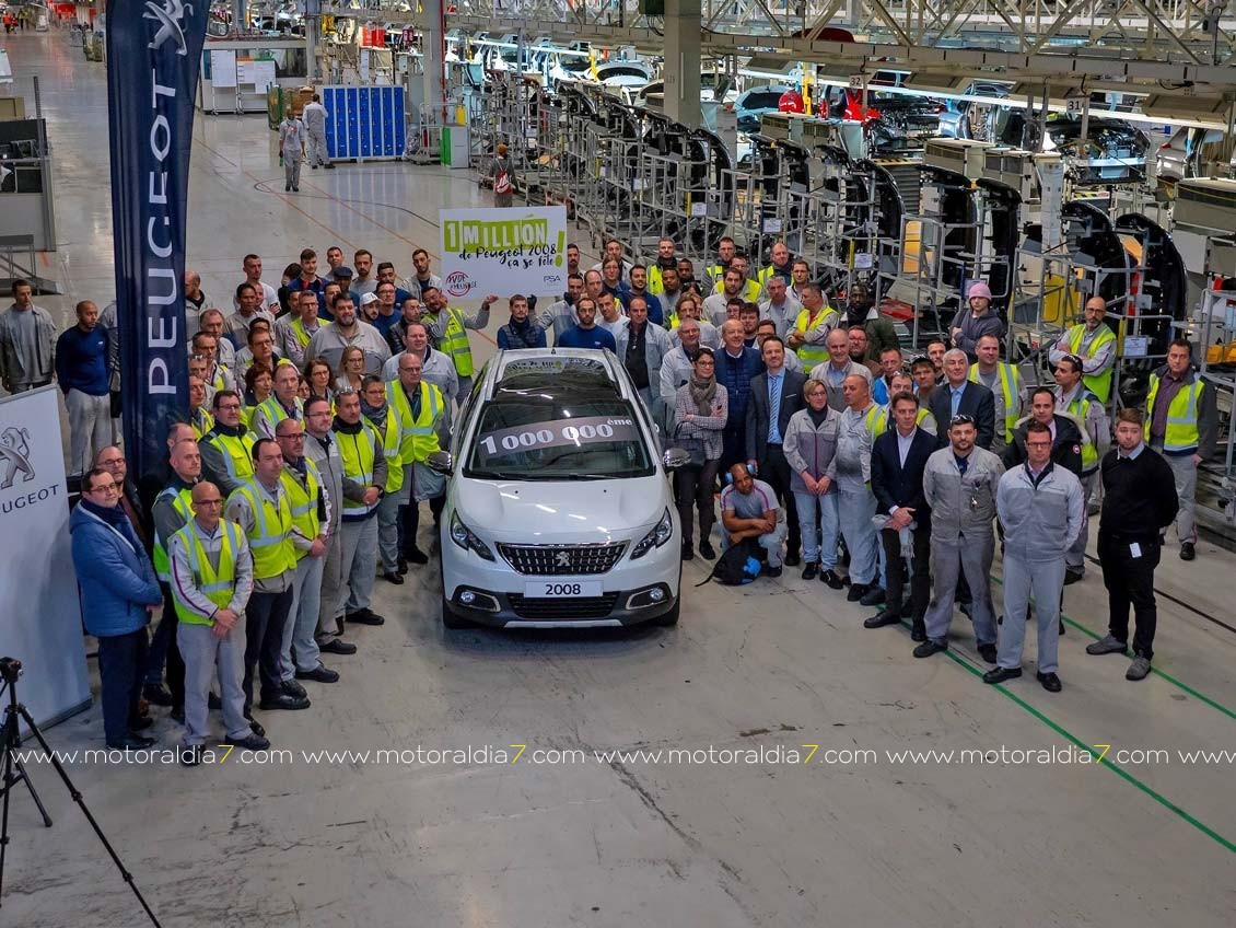 El Peugeot 2008 un millón, sale de las líneas de producción de Mulhouse