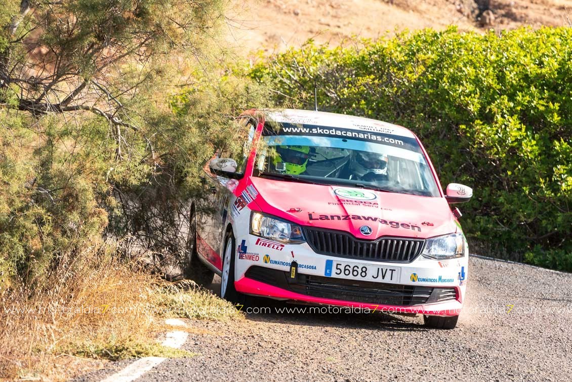 El Rally Tías - Yaiza con la Copa Škoda  Fabia