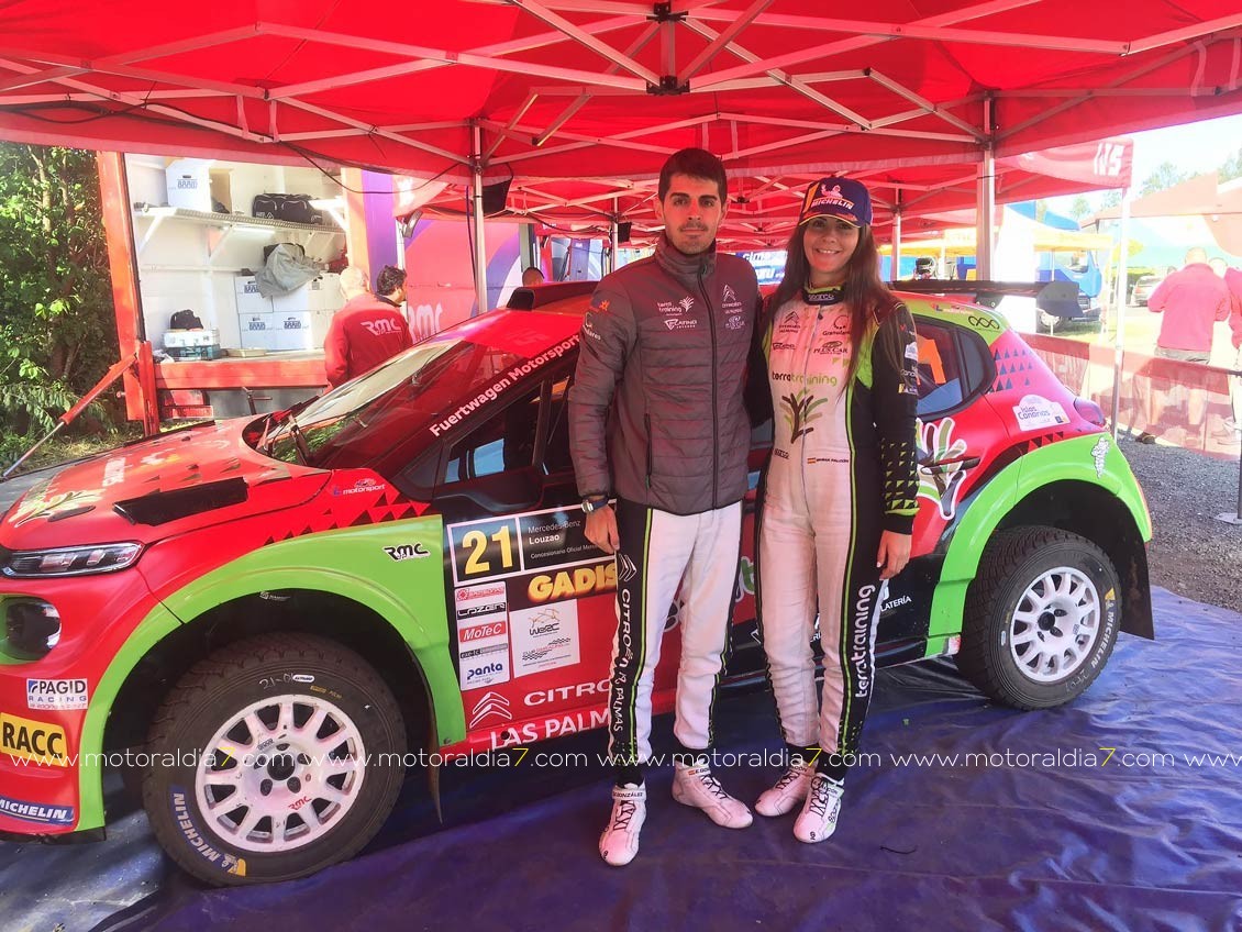 Todos los canarios en meta del Rally Terra de Auga