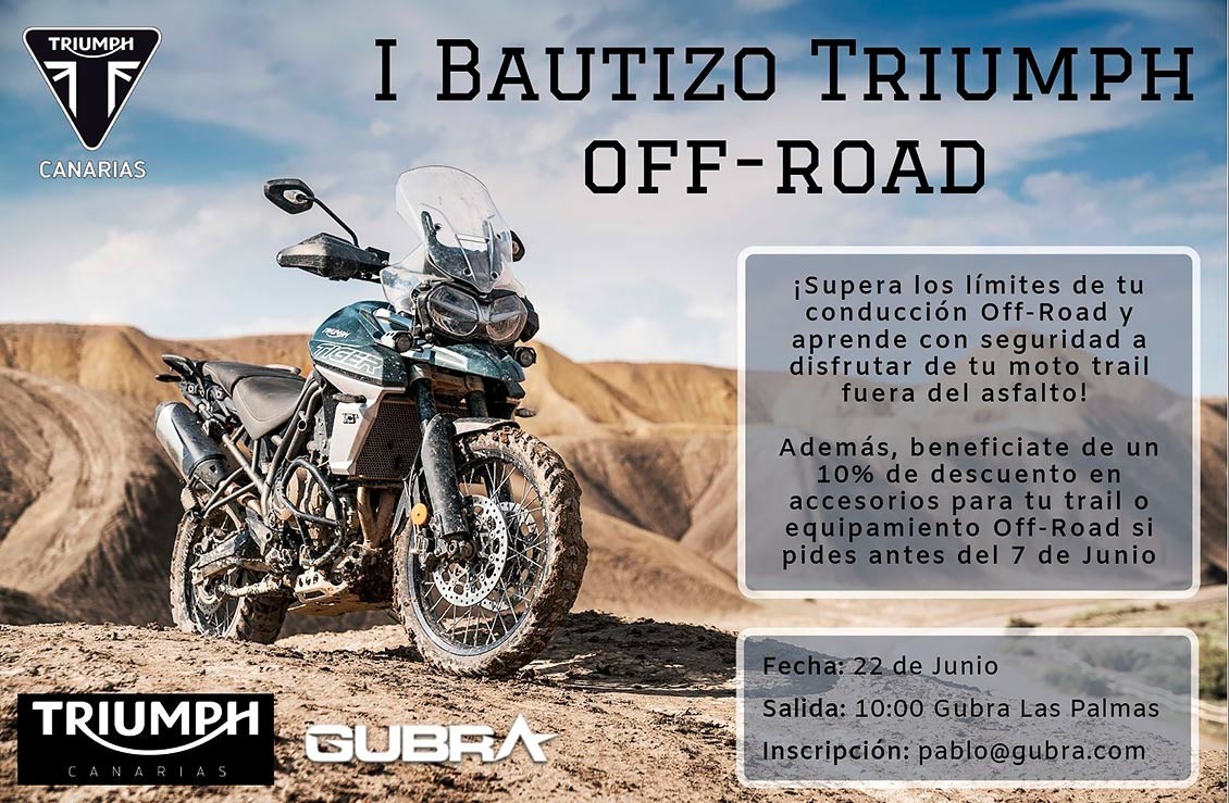 1º Bautizo Triumph Off-Road