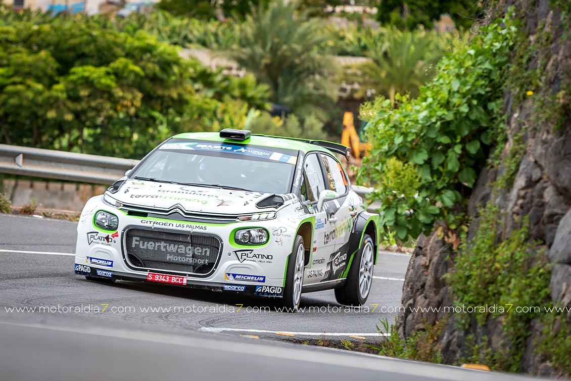 Emma Falcón y Edu González en el Rally de Ourense