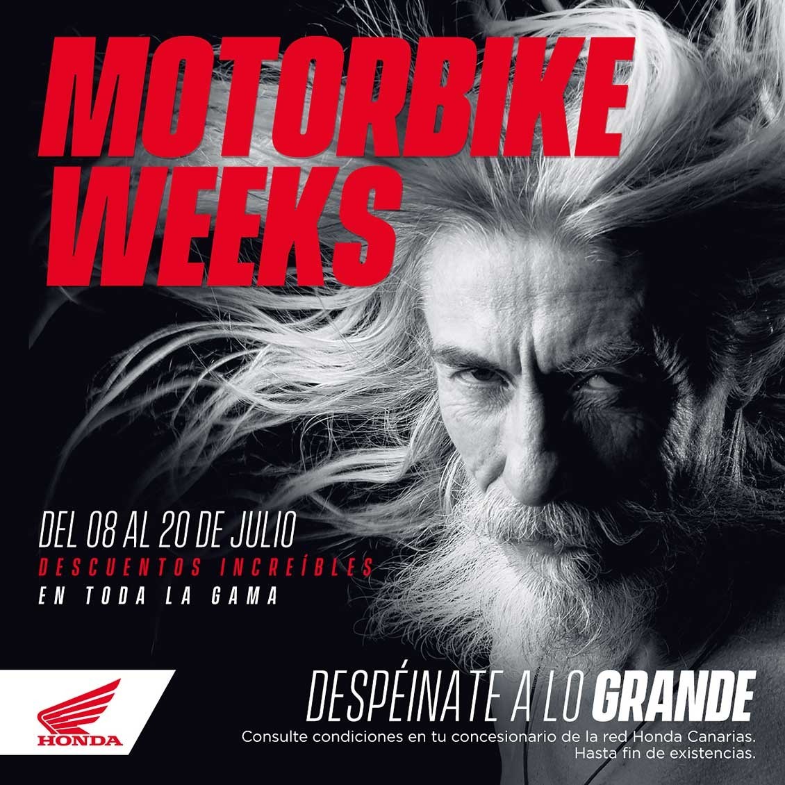 Dos semanas de precios especiales en toda la gama de Honda Motos.