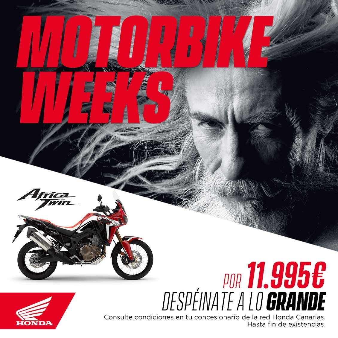 Dos semanas de precios especiales en toda la gama de Honda Motos.