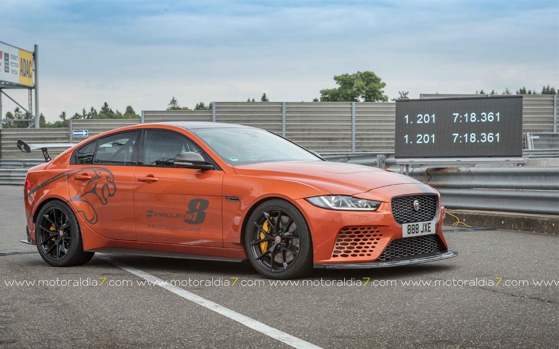 El Jaguar XE SV Project 8, la berlina más rápida del mundo