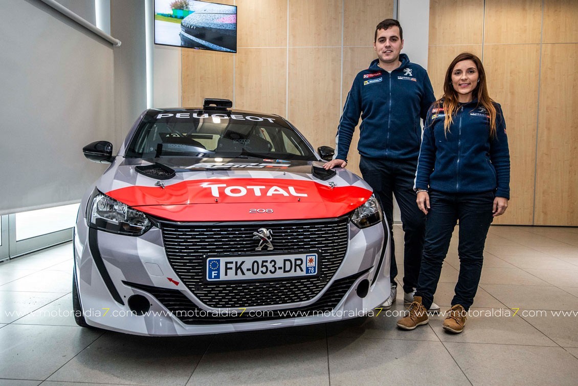 Efrén Llarena y Sara Fernández estrenará el Peugeot 208 Rally 4