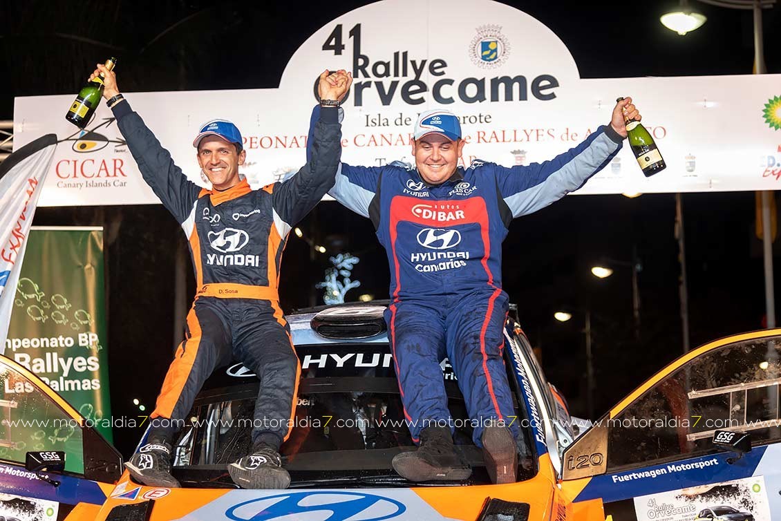 Yeray Lemes campeón del CCRA con Hyundai Canarias
