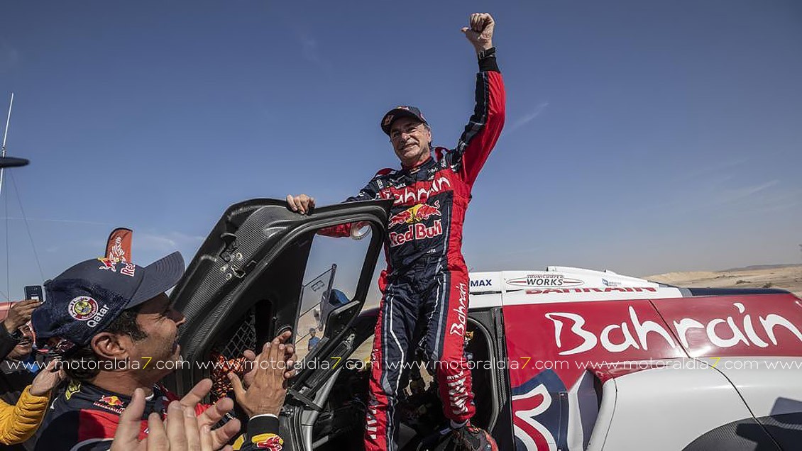 Tercera victoria para Carlos Sainz y Lucas Cruz en el DAKAR