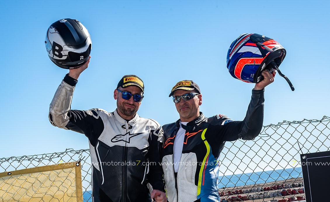 Los hermanos Alonso celebrando el triunfo