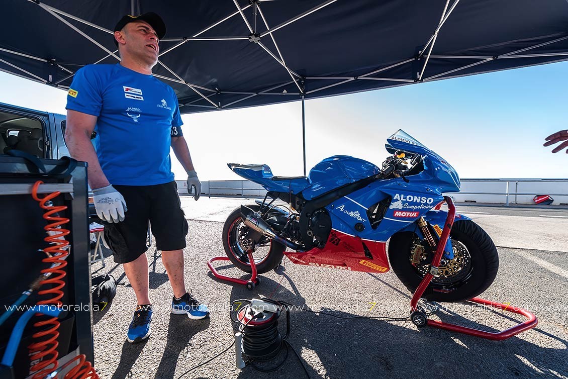 La moto no dio problemas durante toda la carrera