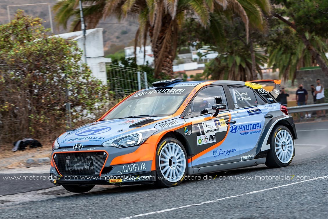 Iván Armas y Pity Ramos, primeros líderes del Rally Isla de Gran Canaria