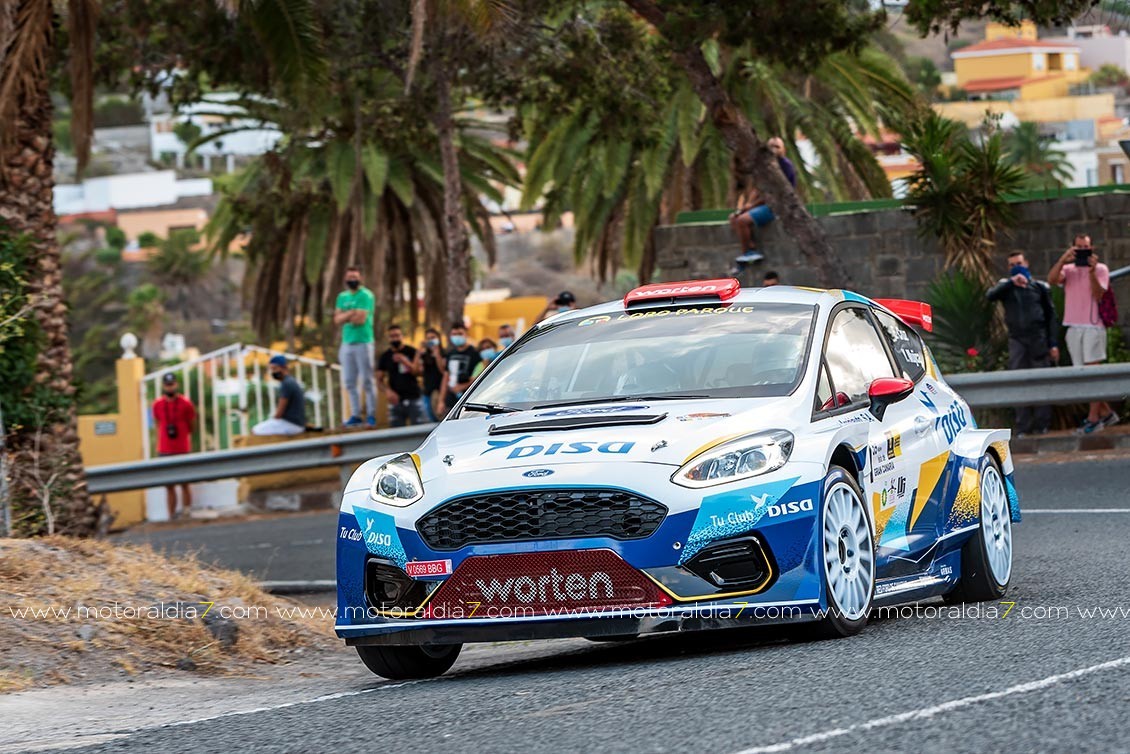 Iván Armas y Pity Ramos, primeros líderes del Rally Isla de Gran Canaria