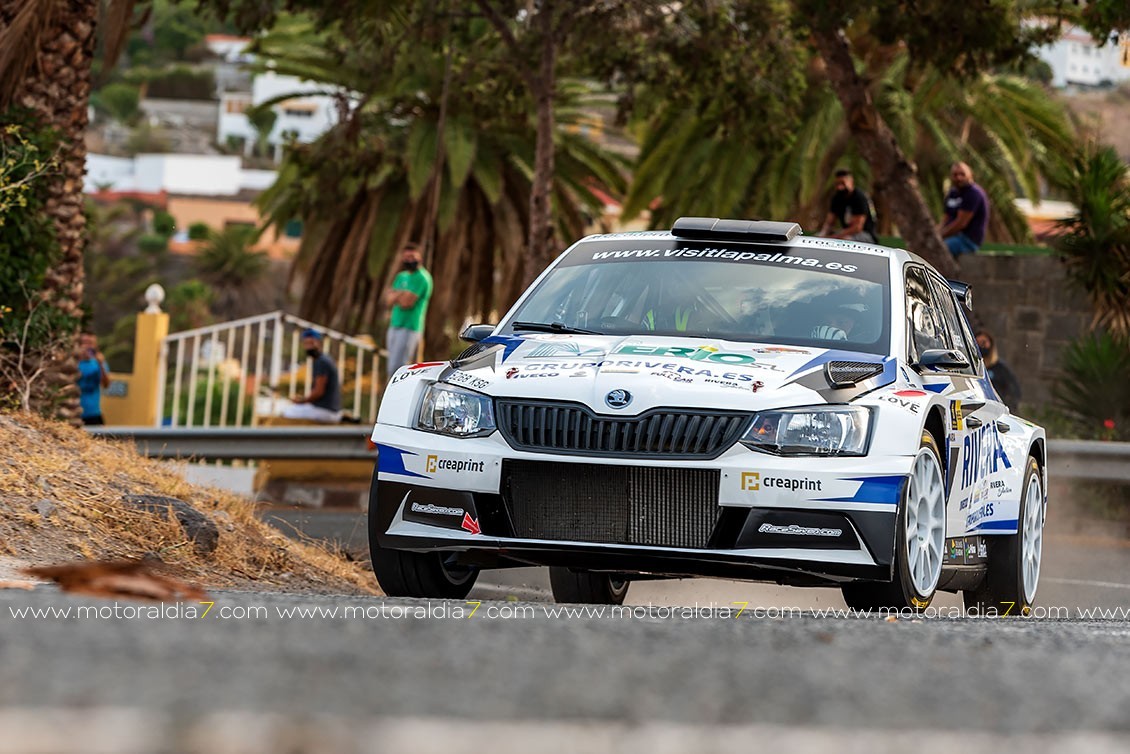 Iván Armas y Pity Ramos, primeros líderes del Rally Isla de Gran Canaria