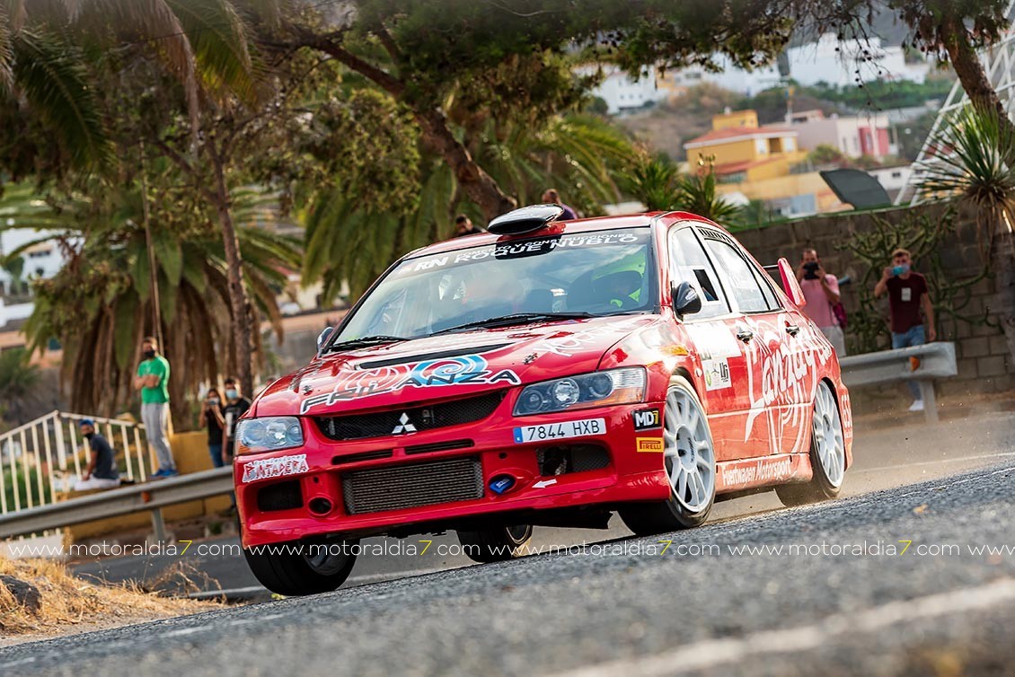 Iván Armas y Pity Ramos, primeros líderes del Rally Isla de Gran Canaria