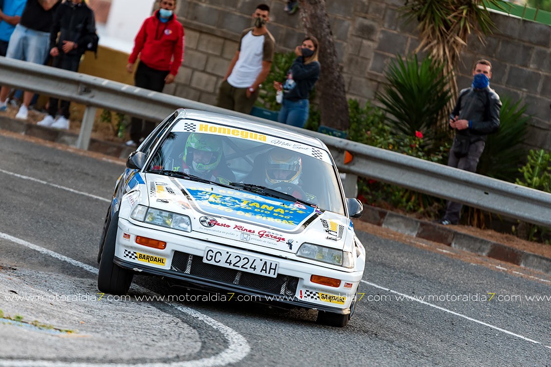 Iván Armas y Pity Ramos, primeros líderes del Rally Isla de Gran Canaria