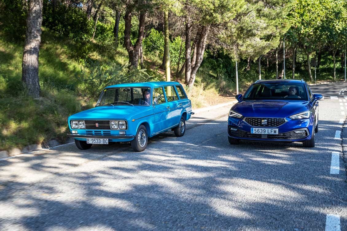 50 años separan el SEAT 1430 5 puertas del nuevo SEAT León Sportstourer