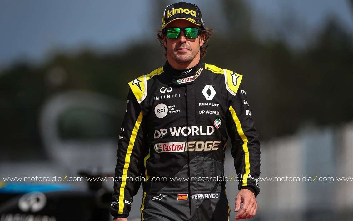 Alonso ya rueda con su Renault