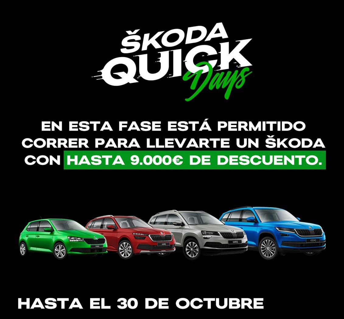 Vuelven los Quick Days de ŠKODA Canarias con descuentos de hasta 9.000€