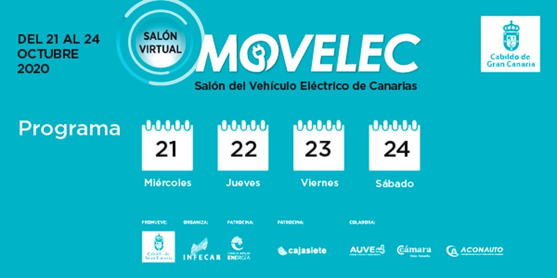 El primer Salón Virtual del Vehículo Eléctrico de Canarias, Movelec 2020