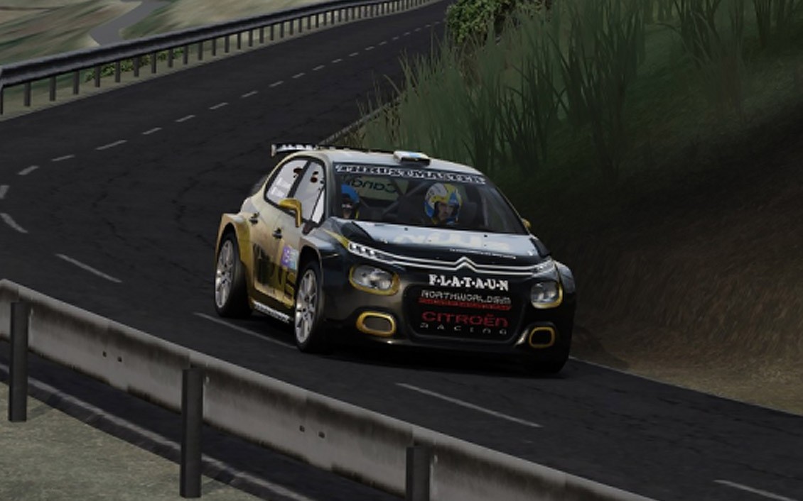 Los canarios coparon el podio en el Rally RACC virtual