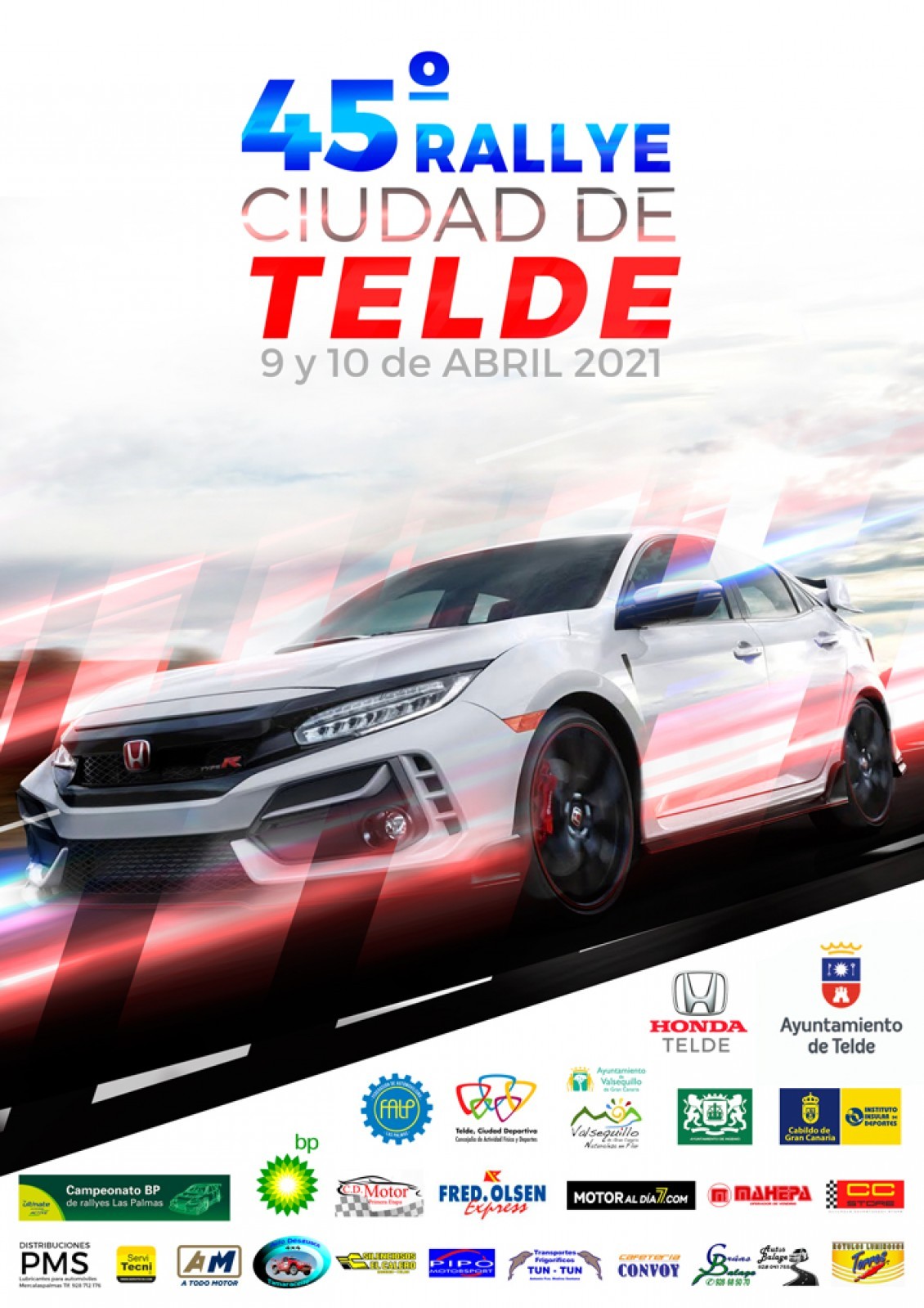 Cartel anunciador del 45º Rally Ciudad de Telde