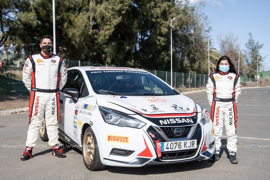 Alba García y Daniel Quintana en la Copa Nissan Micra
