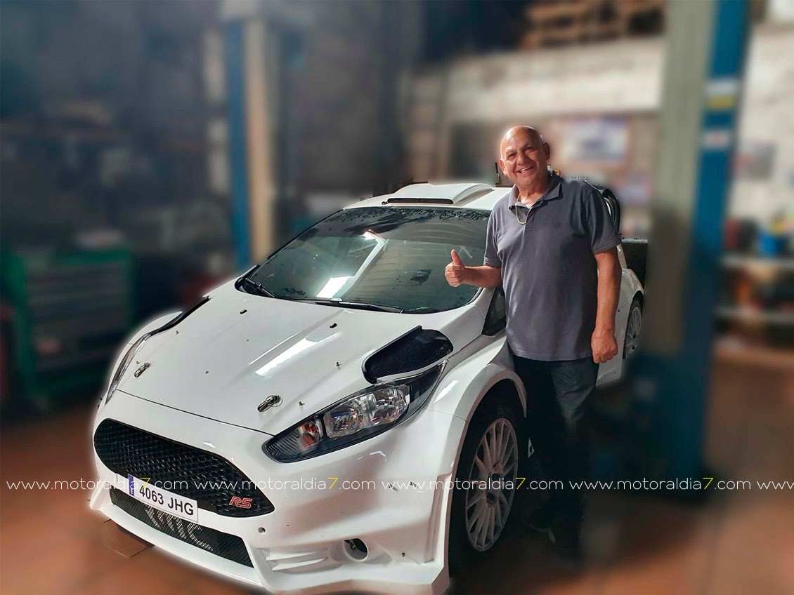 Félix Brito con un Ford Fiesta R5