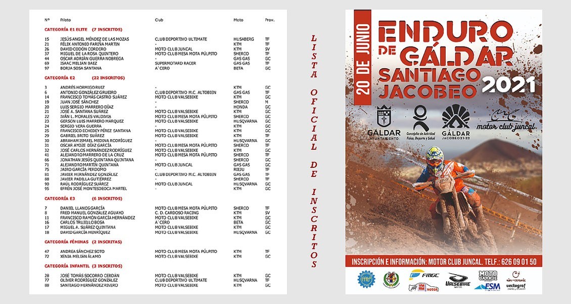 40 pilotos para el Enduro de Galdar