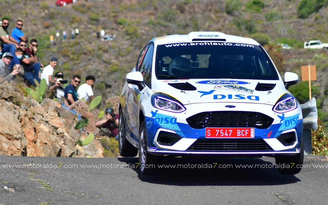 Arminda Falcón y David Rivero en La Palma