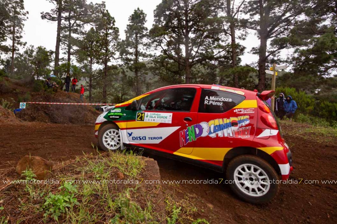 Armiche Mendoza en el Rally Senderos de La Palma