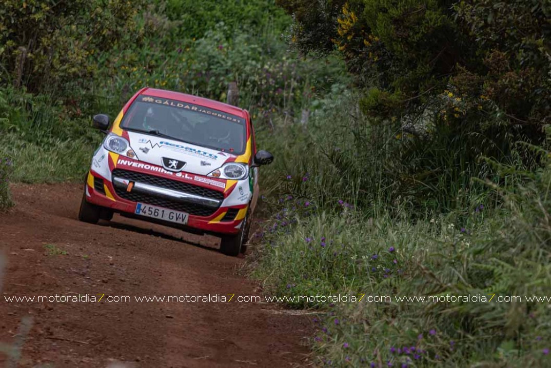 Armiche Mendoza en el Rally Senderos de La Palma