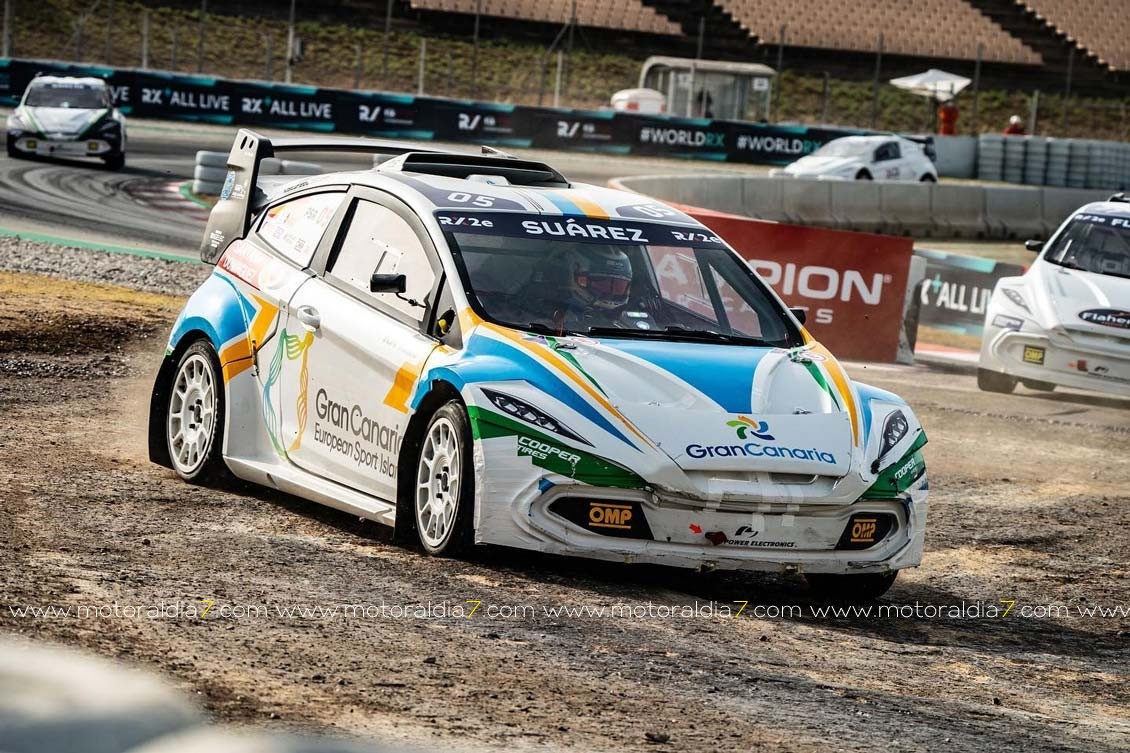 Pablo Suárez debutó con éxito en RallyCross RX2e