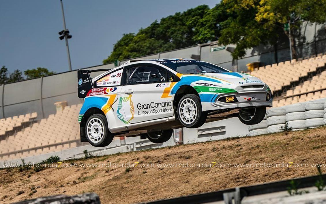 Pablo Suárez debutó con éxito en RallyCross RX2e