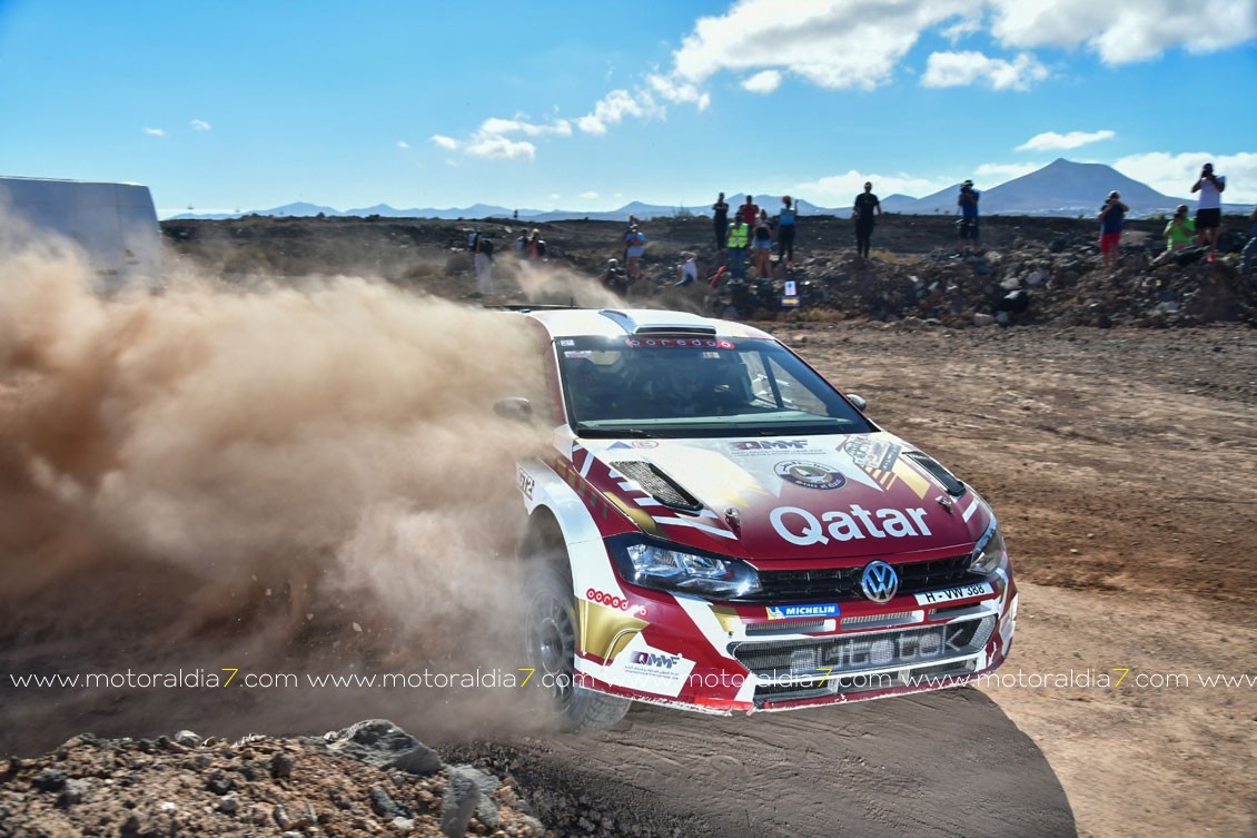 Al-Attyyad y Baumel mandan en el Rally de Tierra Isla de Los Volcanes