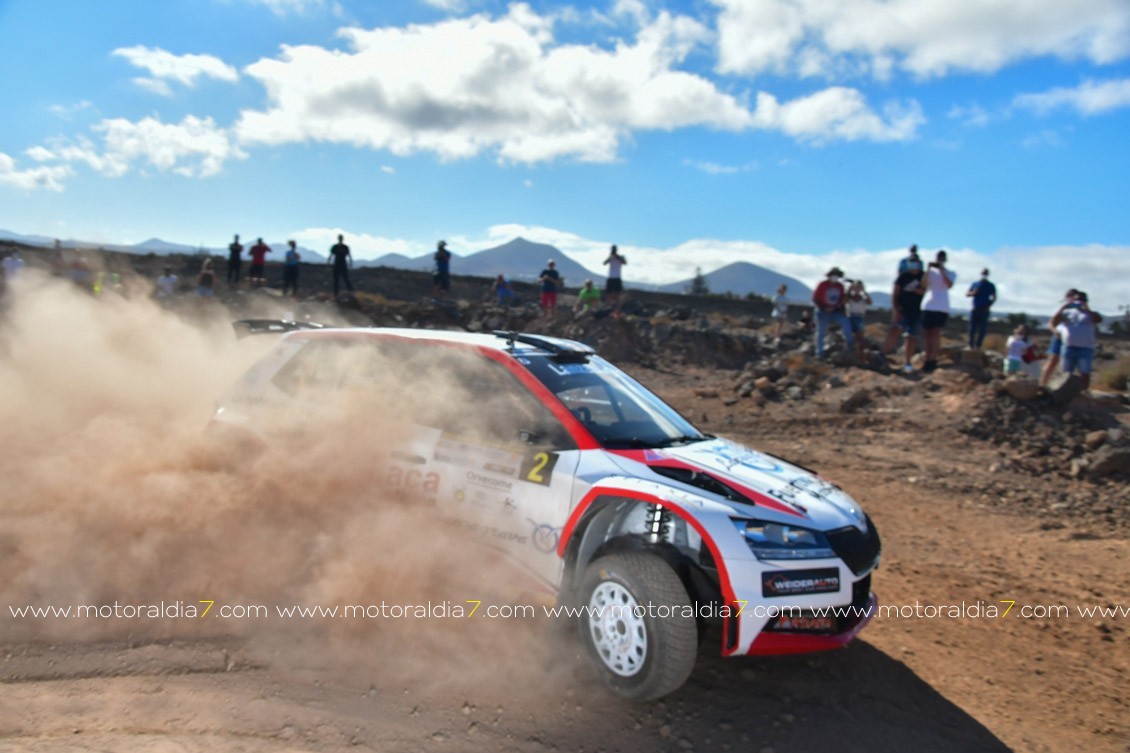 Al-Attyyad y Baumel mandan en el Rally de Tierra Isla de Los Volcanes