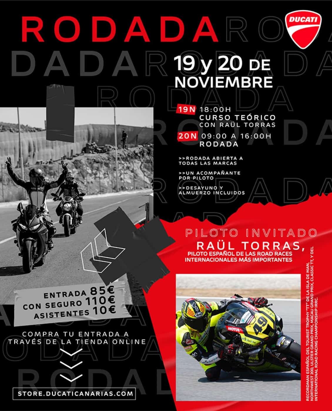 ¡Ducati Canarias vuelve al circuito por todo lo alto!