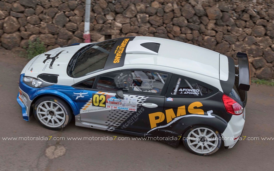 Pedro J. Afonso-Javier Afonso, segunda victoria consecutiva en el Rallysprint Tejina - Tegueste