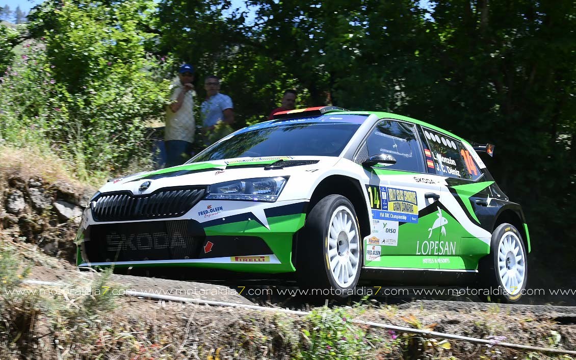 Luis Monzón y José Carlos Déniz, los más rápidos en la clasificación del Rally Islas Canarias