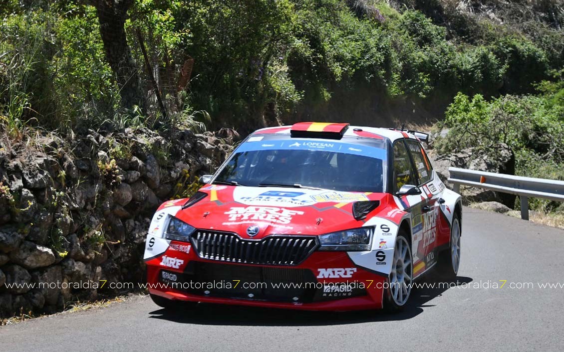 Luis Monzón y José Carlos Déniz, los más rápidos en la clasificación del Rally Islas Canarias