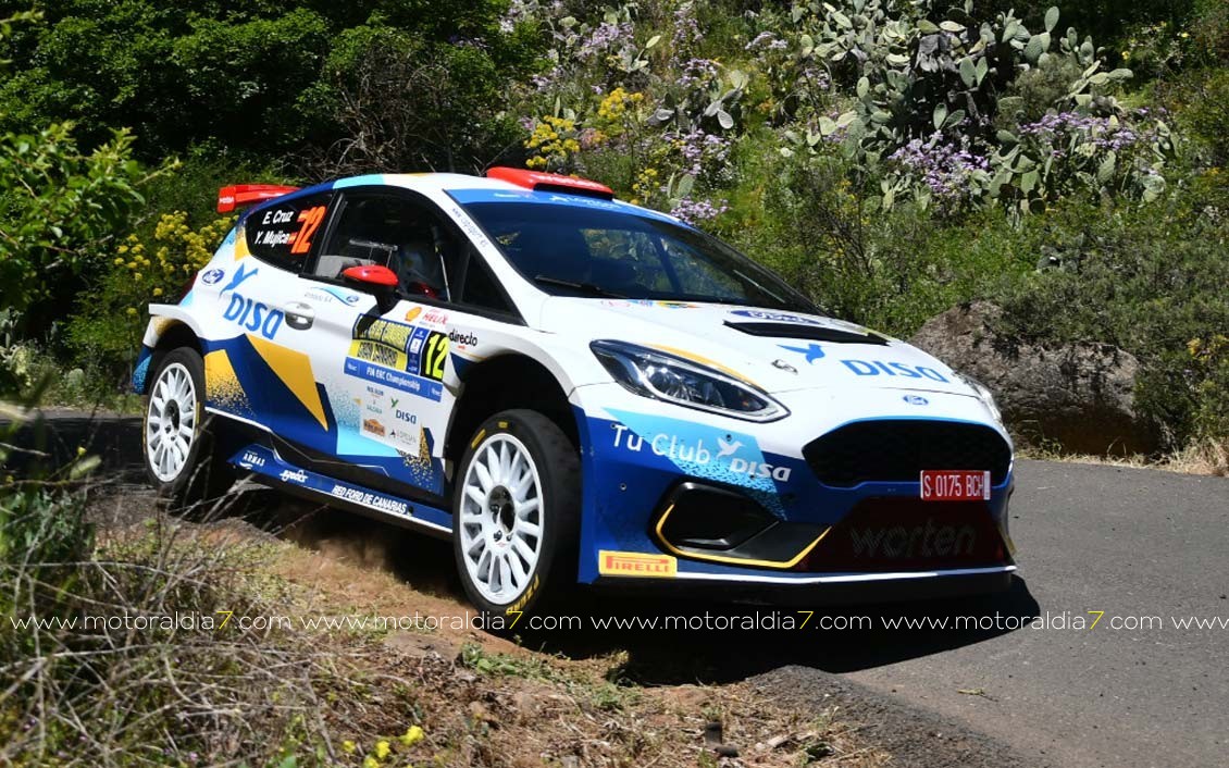 Luis Monzón y José Carlos Déniz, los más rápidos en la clasificación del Rally Islas Canarias