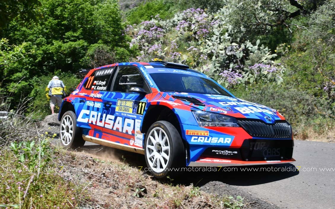 Luis Monzón y José Carlos Déniz, los más rápidos en la clasificación del Rally Islas Canarias