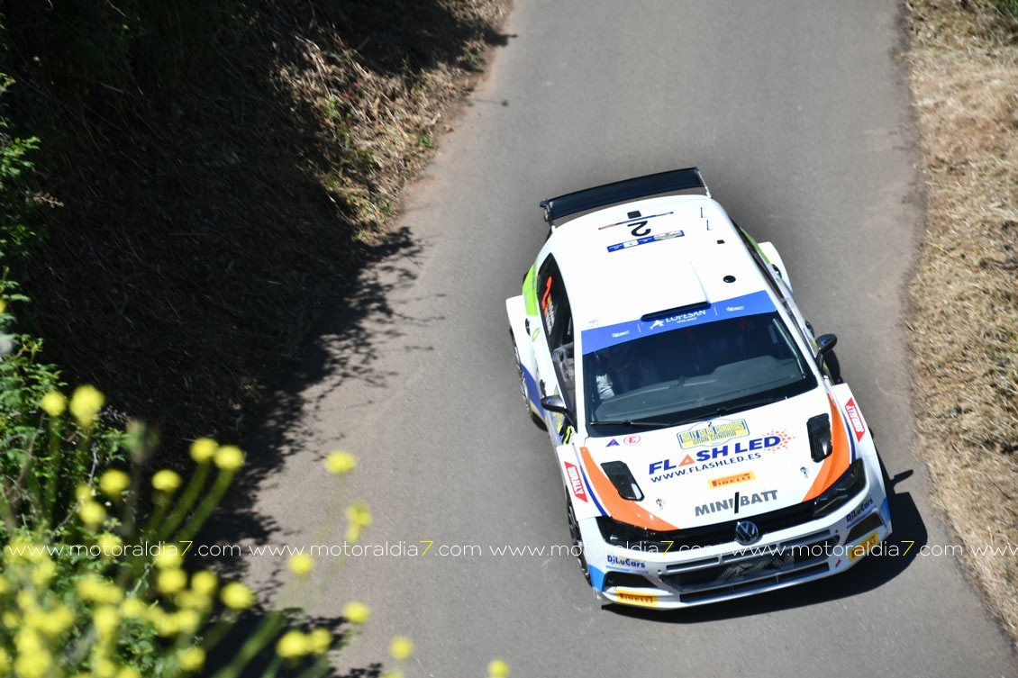 Luis Monzón y José Carlos Déniz, los más rápidos en la clasificación del Rally Islas Canarias